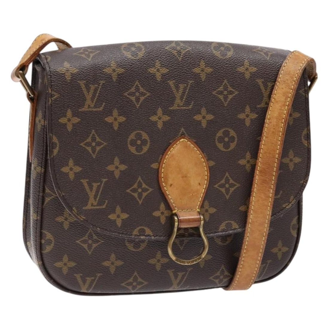 LOUIS VUITTON Monogram Saint Cloud GM Shoulder Bag M51242 Authentic (1 of 18)