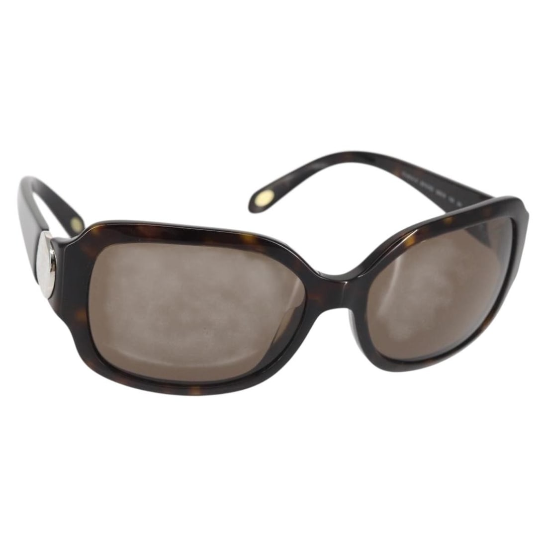 TIFFANY&Co. Brown Plastic Sunglasses Made in Italy Authentic (1 of 11)