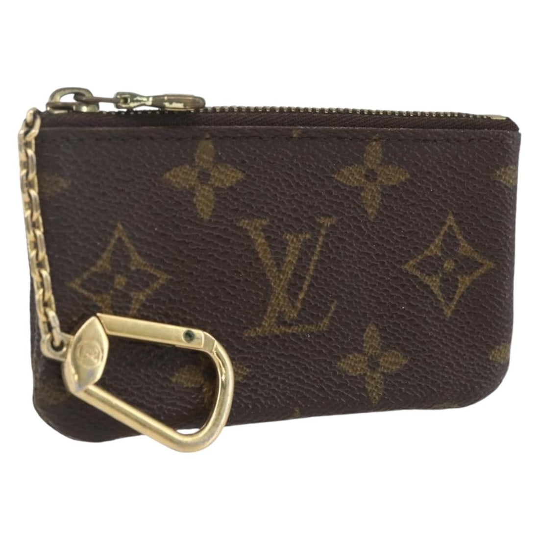 Monogram Canvas Pochette Cles Coin Purse by Louis Vuitton M60033: Monogram Canvas Pochette Cles Coin Purse by Louis Vuitton M60033 This Louis Vuitton Pochette Cles coin purse features the iconic monogram canvas in a compact design. Crafted in Spain, it offers conven