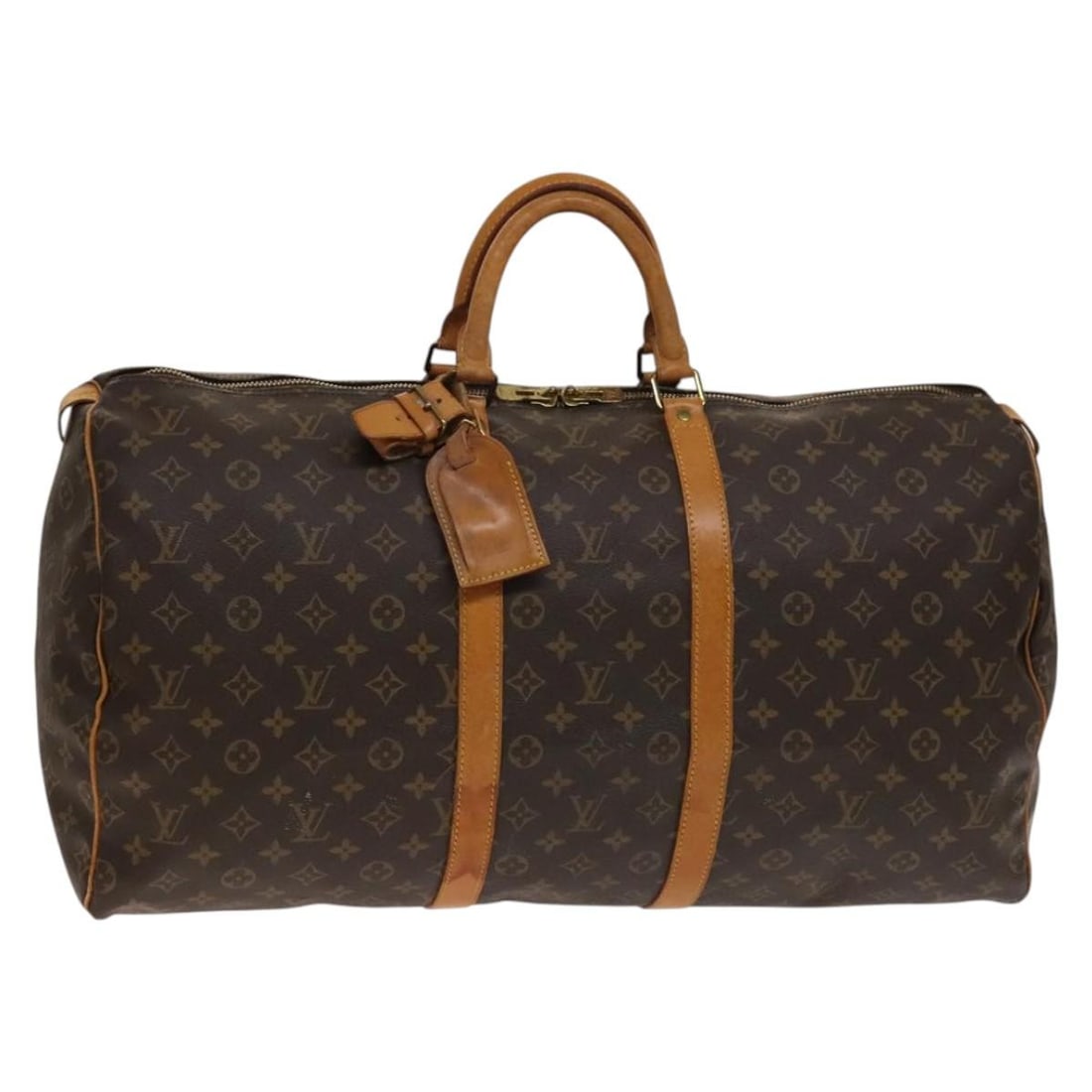 LOUIS VUITTON Monogram Keepall 55 Boston Bag M41424 Auth France (1 of 18)