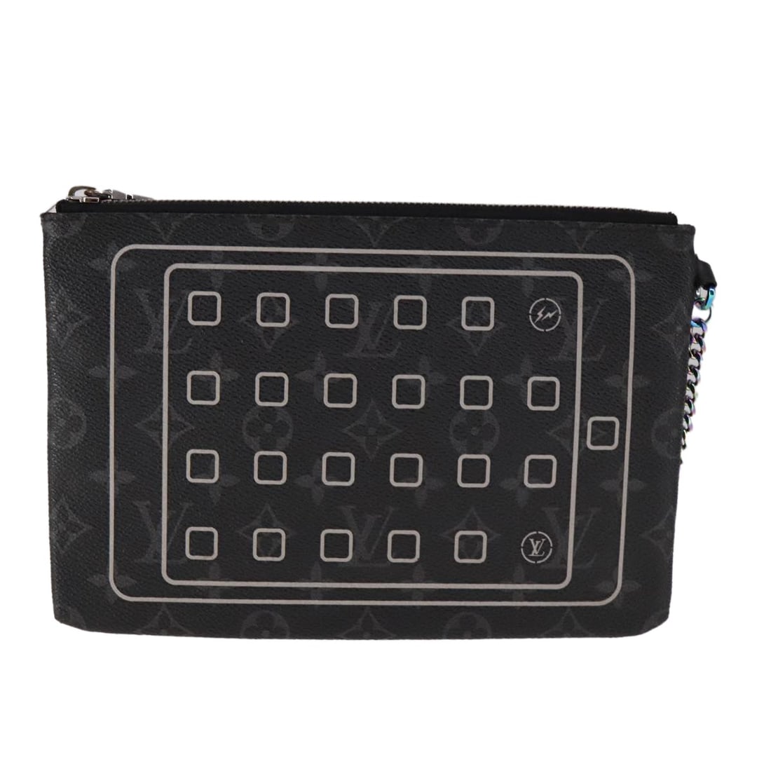 Louis Vuitton Monogram Eclipse Canvas iPhone Case M64449 Authentic - 13