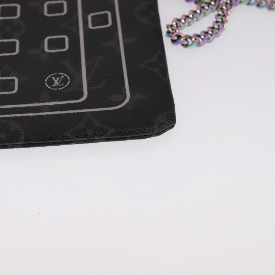 Louis Vuitton Monogram Eclipse Canvas iPhone Case M64449 Authentic - 14