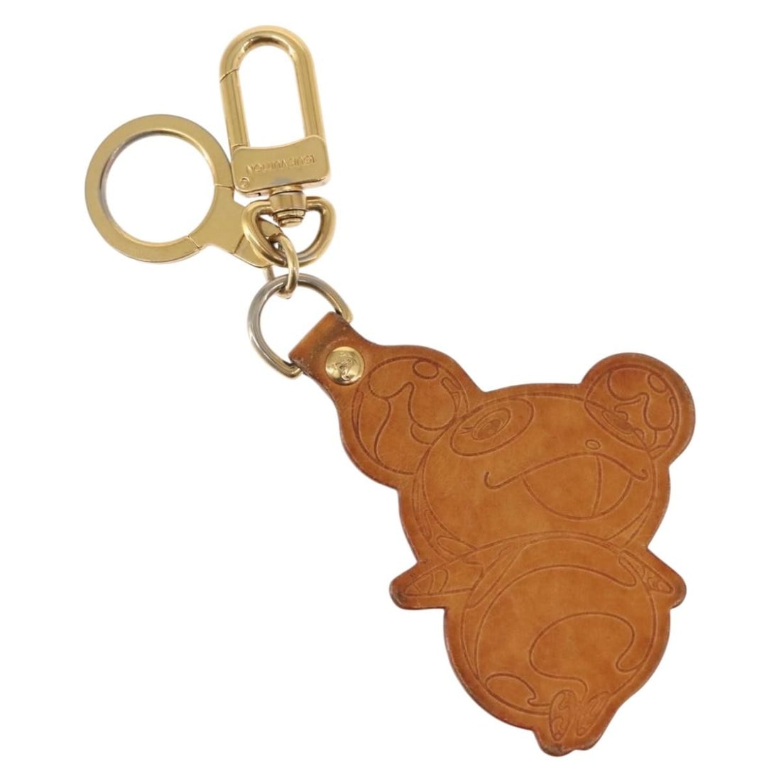 LOUIS VUITTON Takashi Murakami Panda Charm Leather M62637 Auth: LOUIS VUITTON Takashi Murakami Panda Charm Leather M62637 Auth This Louis Vuitton Takashi Murakami Porte Cles Panda Charm is a stylish and playful accessory crafted from high-quality leather in a