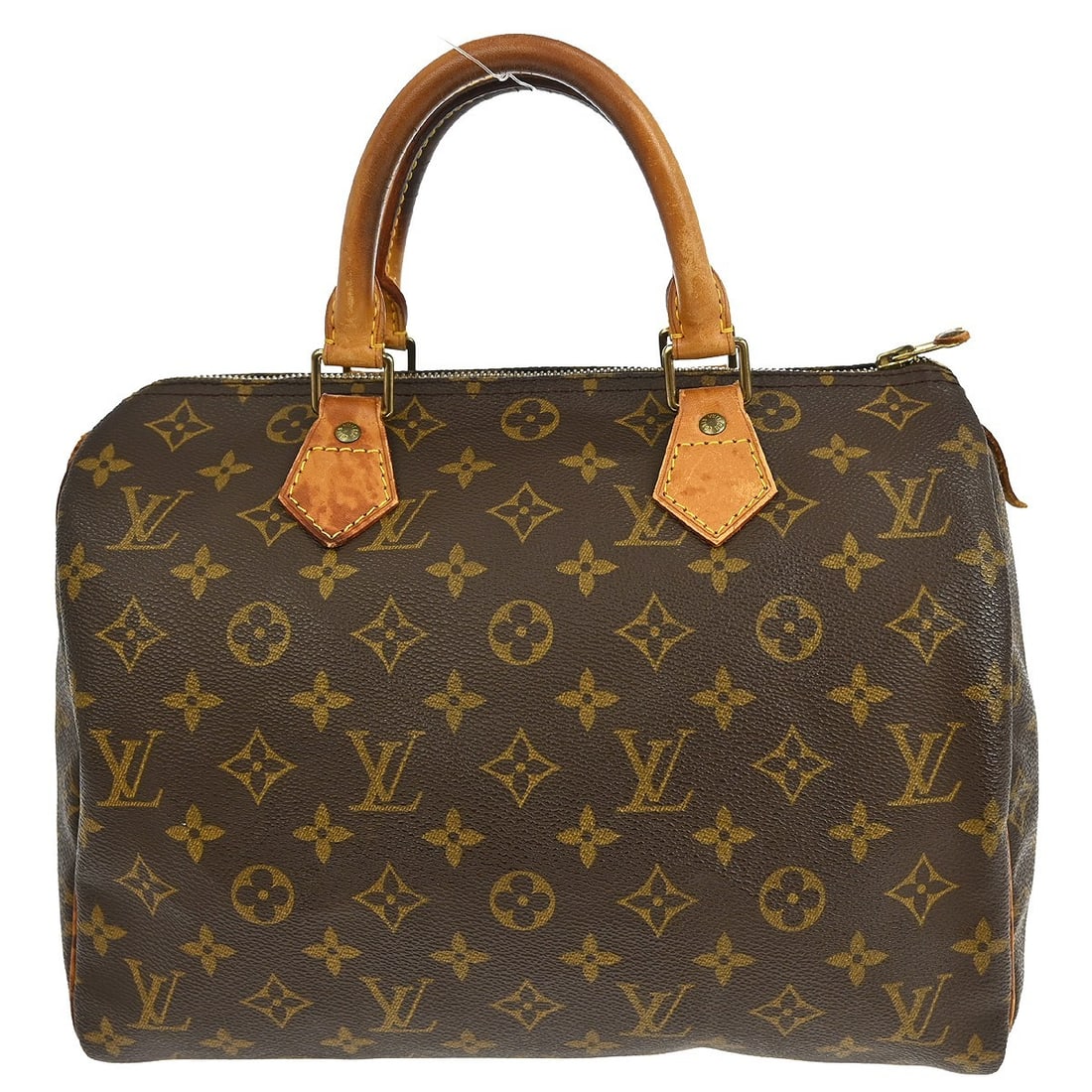 Louis Vuitton Speedy 30 Monogram Canvas Satchel Handbag M41526 France: Louis Vuitton Speedy 30 Monogram Canvas Satchel Handbag M41526 France This is a Louis Vuitton Speedy 30 satchel handbag crafted from monogram canvas with leather double handles. The bag features a zip