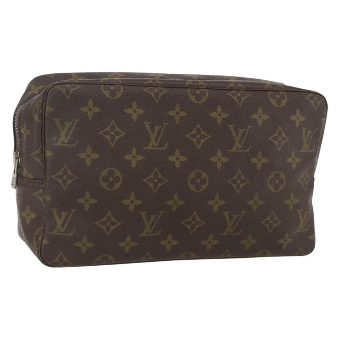 Monogram Canvas Louis Vuitton Trousse Toilette 28 Clutch Bag M47522: Monogram Canvas Louis Vuitton Trousse Toilette 28 Clutch Bag M47522 This is a Louis Vuitton Monogram Trousse Toilette 28 clutch bag, crafted from signature monogram canvas. The bag features a zip clos
