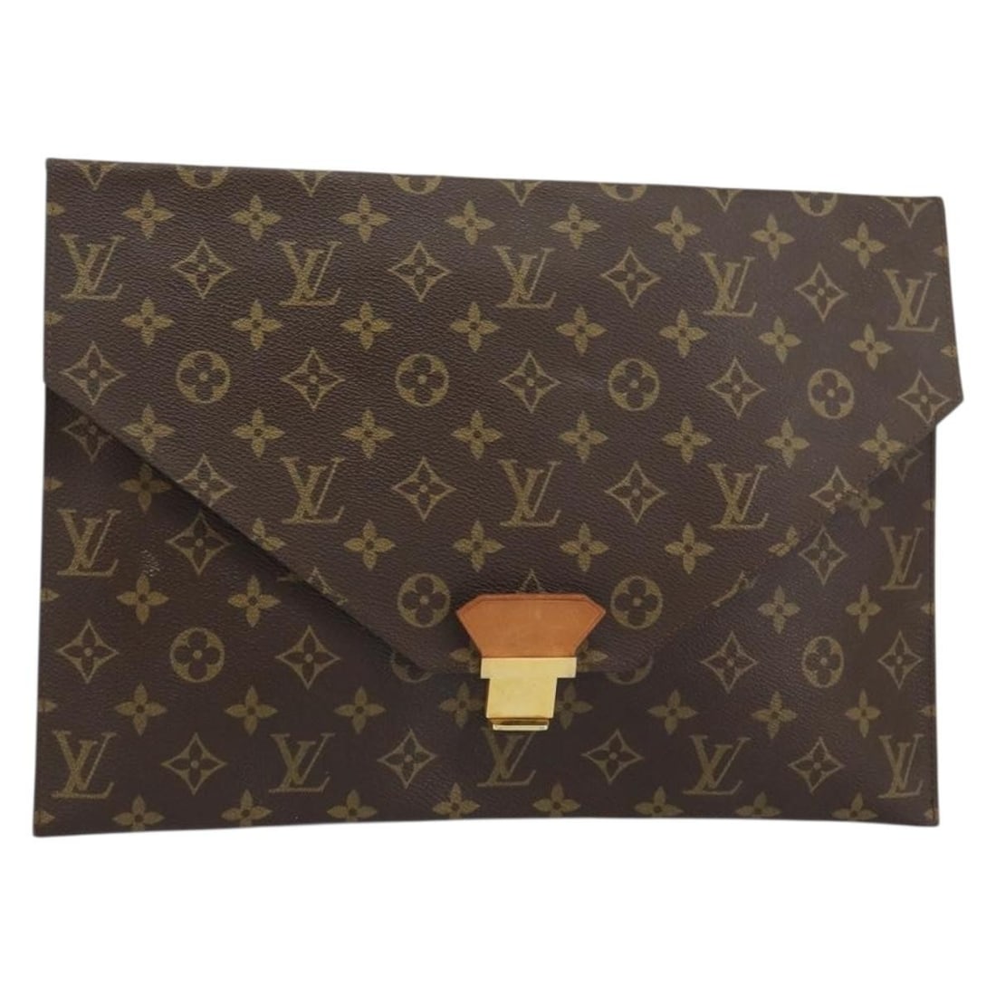 LOUIS VUITTON Monogram Posh Plate Briefcase M53522 Auth France: LOUIS VUITTON Monogram Posh Plate Briefcase M53522 Auth France This LOUIS VUITTON Monogram Posh Plate Briefcase (Model M53522) is a sophisticated accessory crafted in France from iconic Monogram Canva