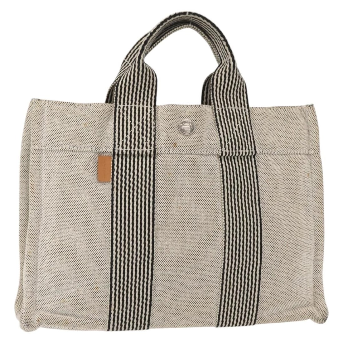 HERMES Fourre Tout PM Tote Bag Gray Canvas Silver Auth: HERMES Fourre Tout PM Tote Bag Gray Canvas Silver Auth This authentic HERMES Fourre Tout PM Tote Bag combines stylish design with practicality, crafted from durable gray canvas with silver accents. Id