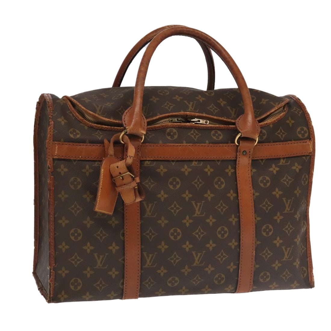 LOUIS VUITTON Monogram Sac Chassour 45 Vintage Boston Bag M41922 Authentic: LOUIS VUITTON Monogram Sac Chassour 45 Vintage Boston Bag M41922 Authentic This vintage Louis Vuitton Monogram Sac Chassour 45 Boston Bag is a classic piece made from durable Monogram Canvas, showcasi