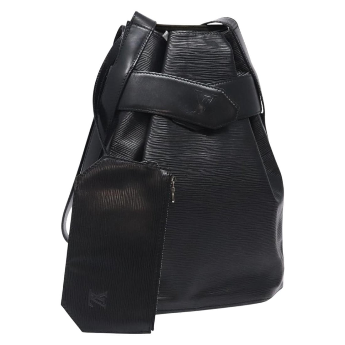 Louis Vuitton Epi Sac Depaule GM Shoulder Bag Black M80155 Auth (1 of 18)