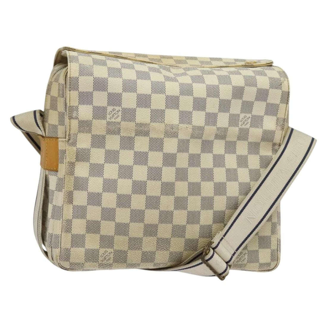 Louis Vuitton Damier Azur Naviglio Shoulder Bag N51189 Authentic (1 of 18)