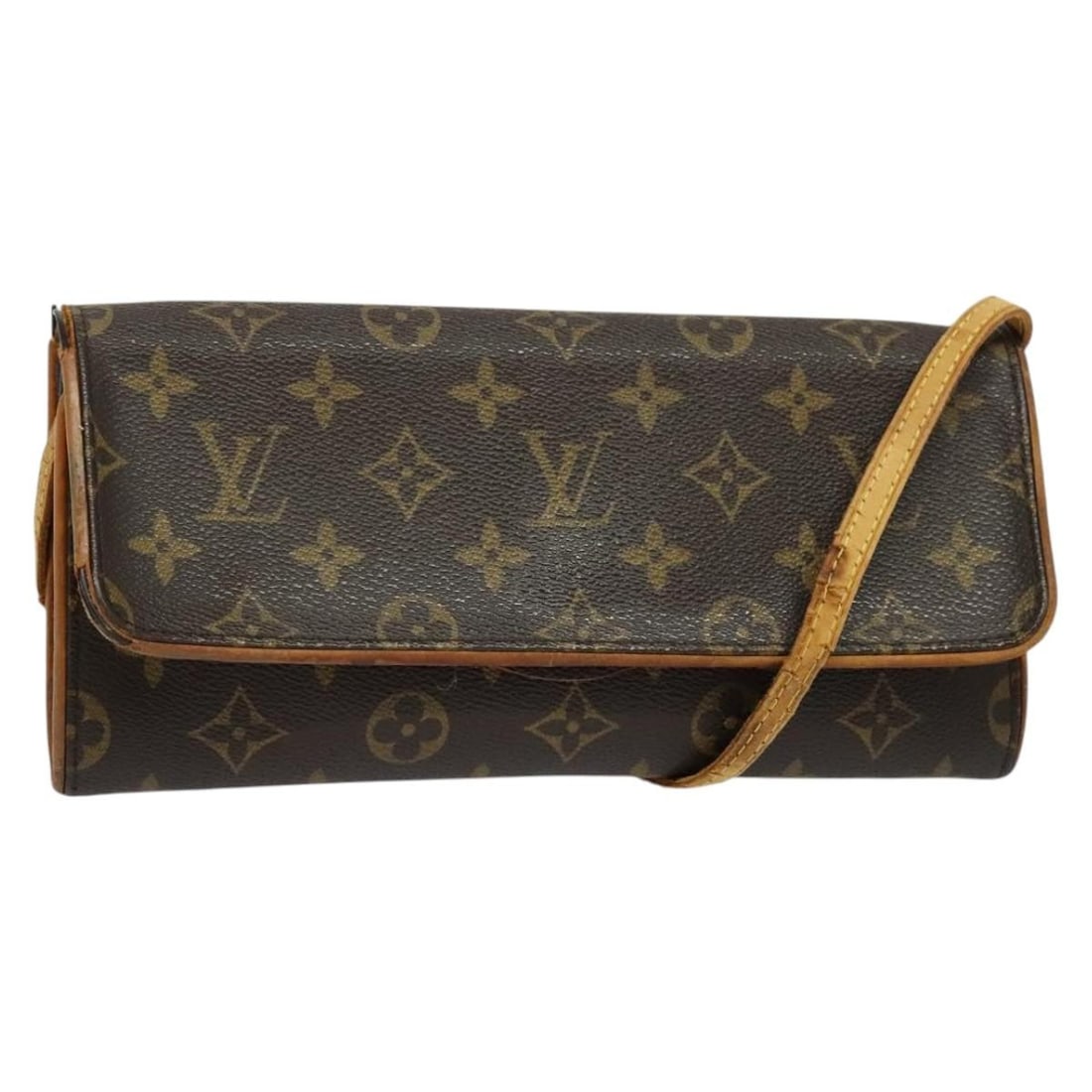 LOUIS VUITTON Monogram Pochette Twin GM Shoulder Bag M51852 Authentic (1 of 18)