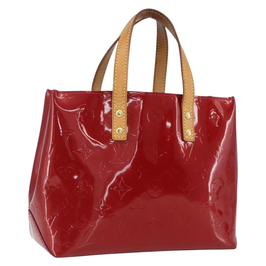 Louis Vuitton Reade PM Pomme D'amour Patent Leather Handbag M91990 (1 of 18)