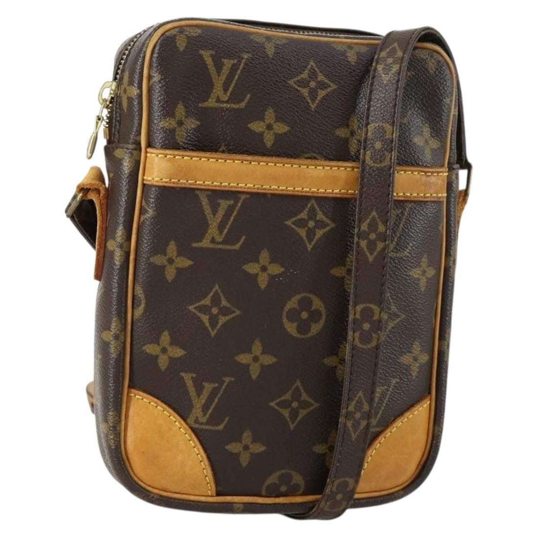 Louis Vuitton Danube Monogram Canvas Shoulder Bag M45266 France: Louis Vuitton Danube Monogram Canvas Shoulder Bag M45266 France This Louis Vuitton Monogram Danube shoulder bag is crafted from monogram canvas and features an adjustable shoulder strap. The bag is ma