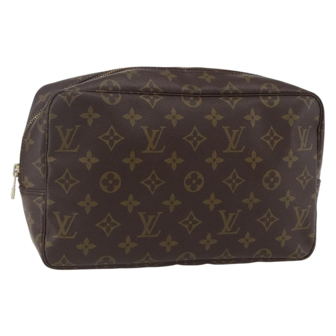 LOUIS VUITTON Monogram Trousse Toilette 28 Clutch Bag M47522 Authentic: LOUIS VUITTON Monogram Trousse Toilette 28 Clutch Bag M47522 Authentic Introducing the LOUIS VUITTON Monogram Trousse Toilette 28 Clutch Bag, a stylish accessory crafted from premium Monogram Canvas.