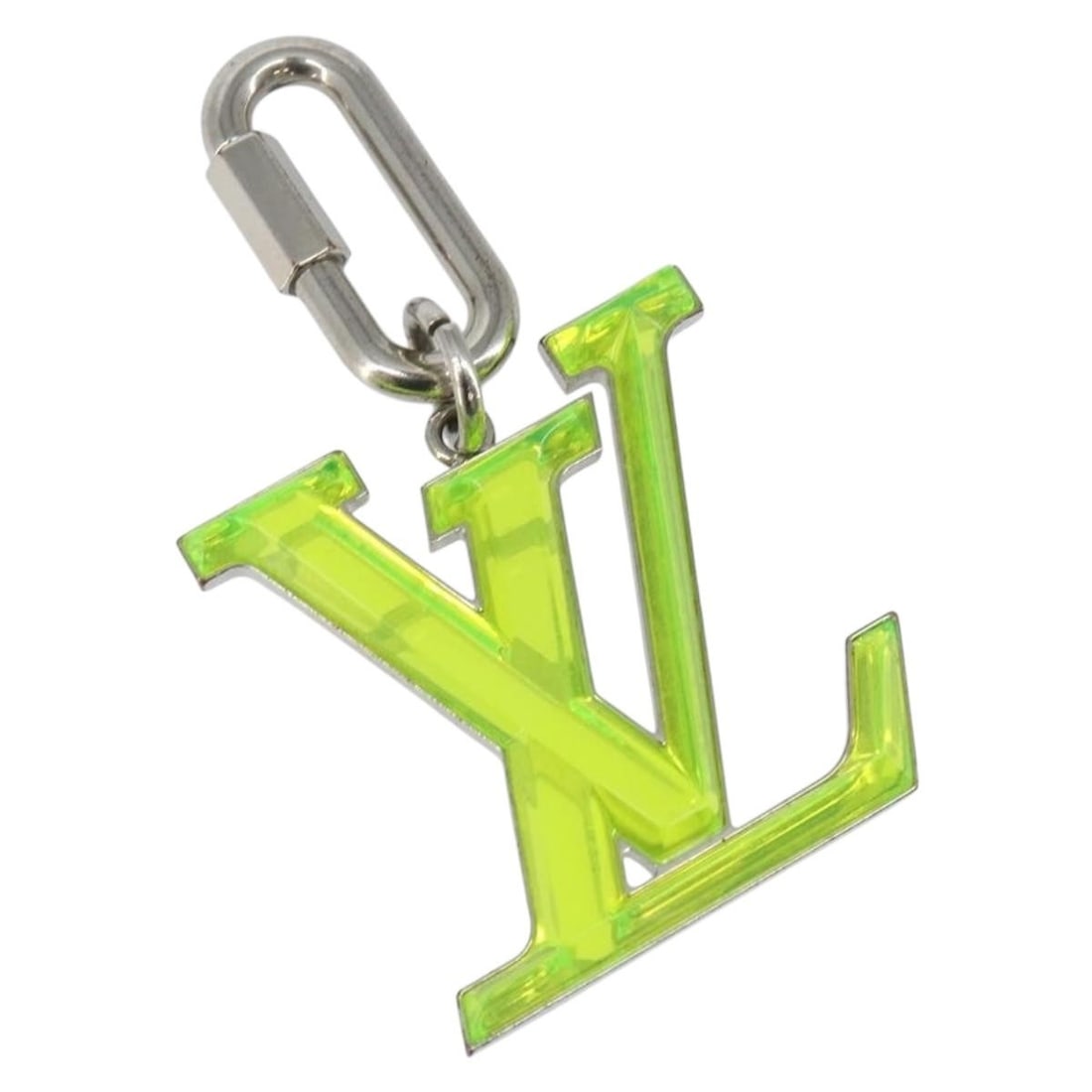 Louis Vuitton LV Prism Yellow Metal Bag Charm M68678 Authentic (1 of 9)