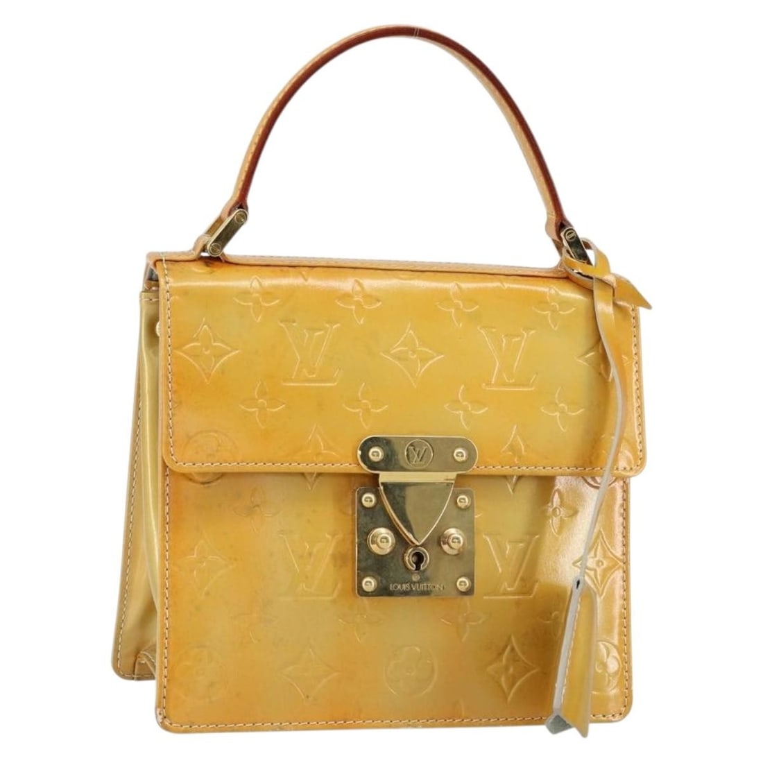 LOUIS VUITTON Monogram Vernis Spring Street Handbag Gris M91029 Authentic: LOUIS VUITTON Monogram Vernis Spring Street Handbag Gris M91029 Authentic This authentic LOUIS VUITTON Monogram Vernis Spring Street Hand Bag in Gris is a stylish accessory that showcases the brand's