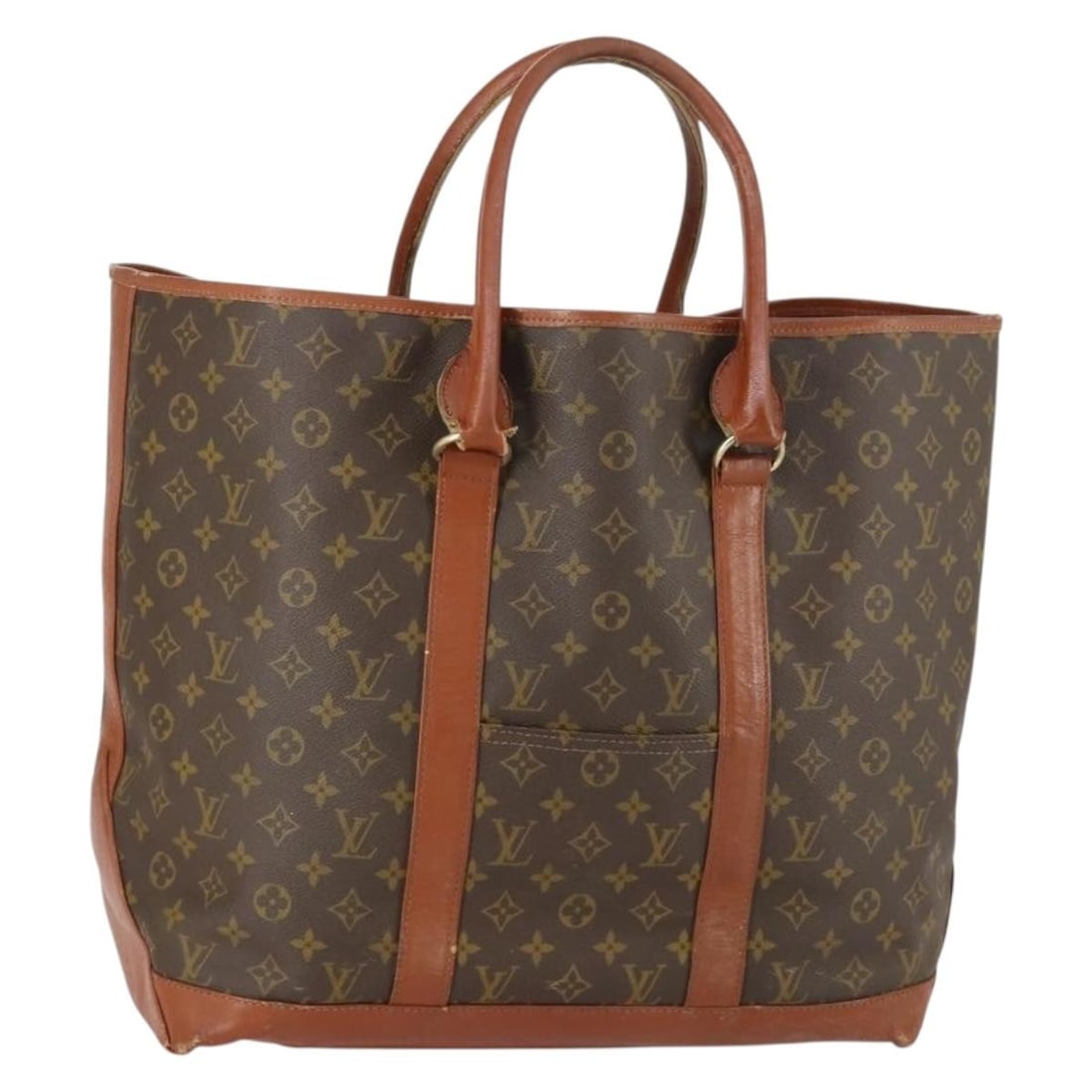 LOUIS VUITTON Monogram Sac Weekend GM Tote Bag M42420 Authentic (1 of 18)