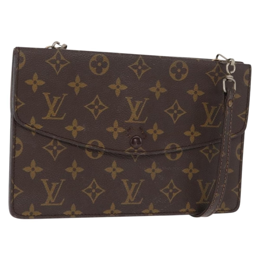 Louis Vuitton Monogram Canvas Double Rabat Shoulder Bag M51815 France: Louis Vuitton Monogram Canvas Double Rabat Shoulder Bag M51815 France This is a Louis Vuitton Monogram Double Rabat shoulder bag, crafted from signature monogram canvas. The bag features a classic mon