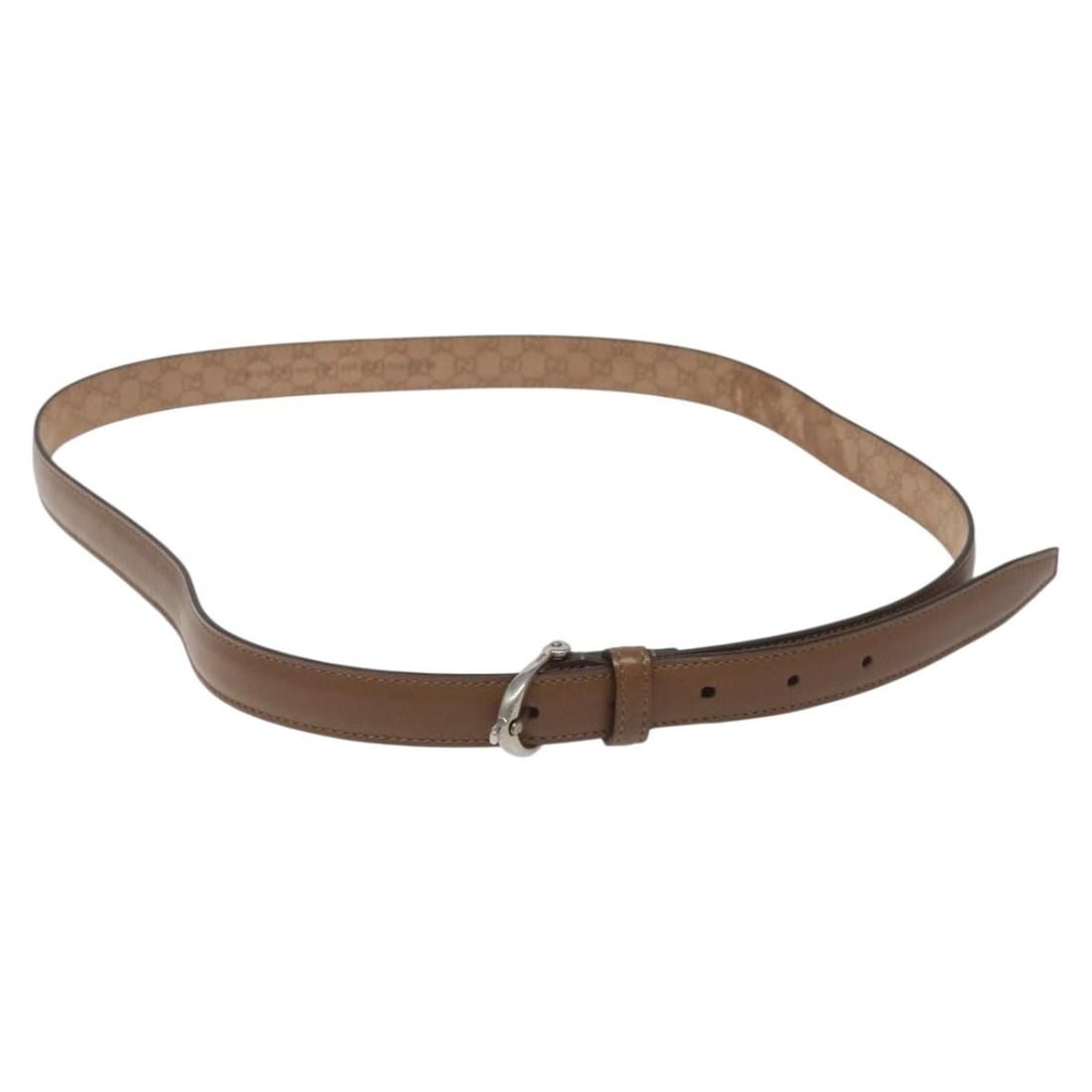 GUCCI Brown Leather Belt 42.9 inches Made in Italy (1 of 10)