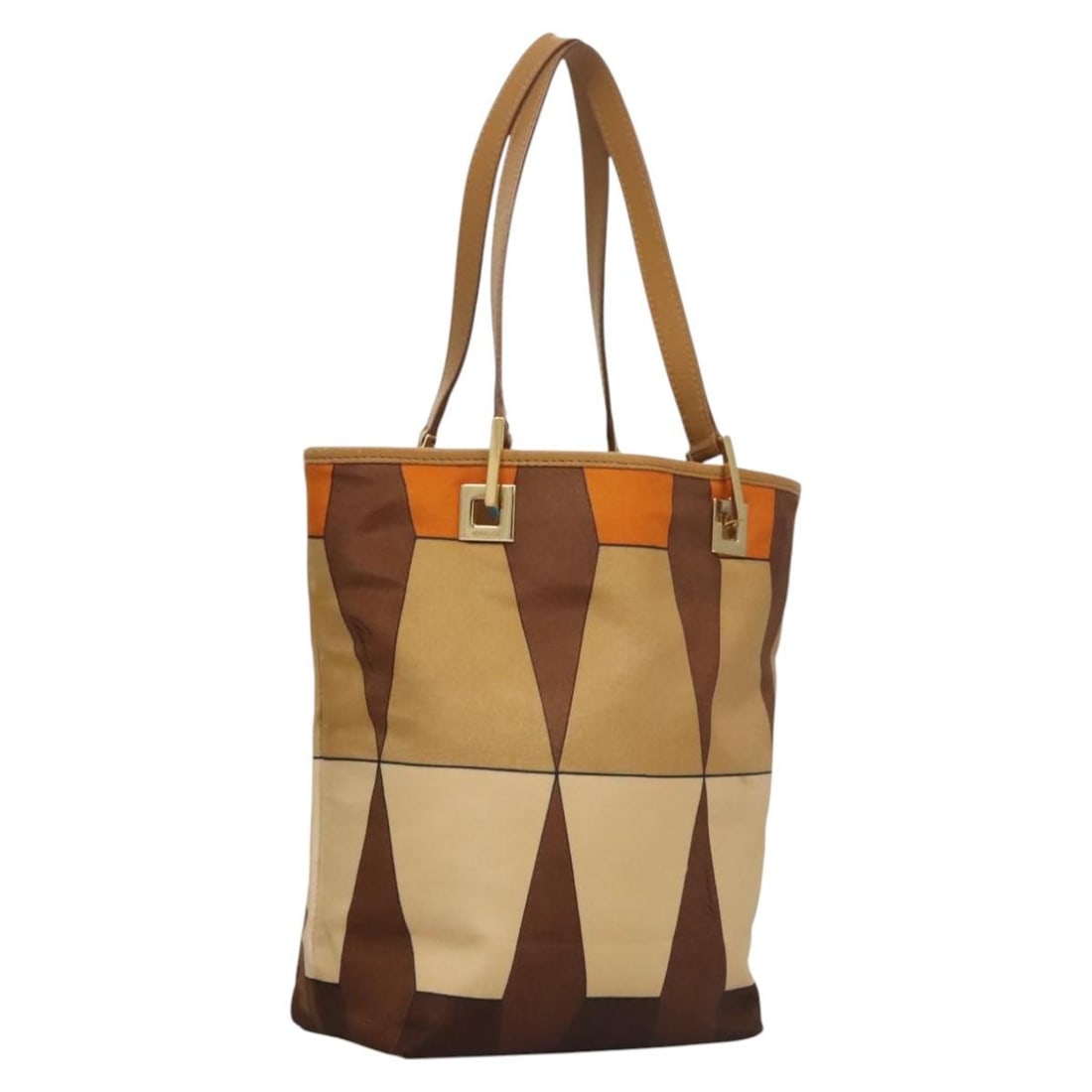 GUCCI 002 9099 Brown Nylon Hand Bag Made in Italy Auth: GUCCI 002 9099 Brown Nylon Hand Bag Made in Italy Auth This authentic GUCCI hand bag is crafted from durable nylon and features a stylish brown exterior. Designed for practicality and elegance, it boa