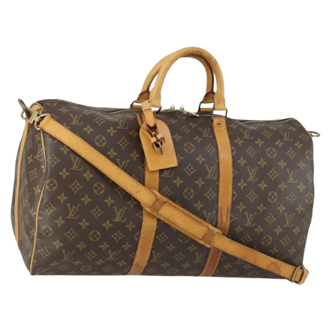 Louis Vuitton Keepall Bandouliere 50 Monogram Canvas Boston Bag M41416 with Strap (1 of 18)