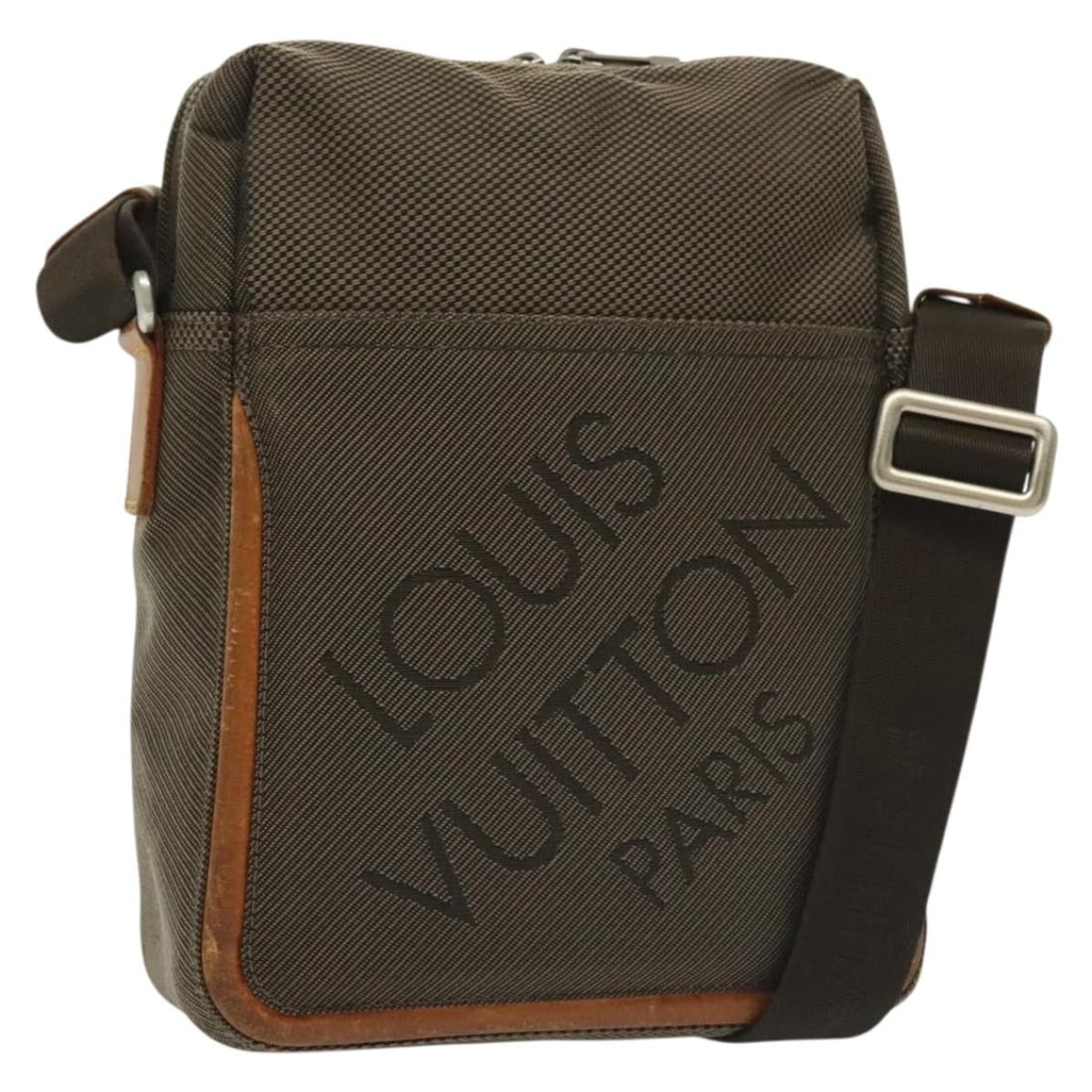 LOUIS VUITTON Damier Geant Citadan NM Shoulder Bag Brown Tail M93224 (1 of 18)