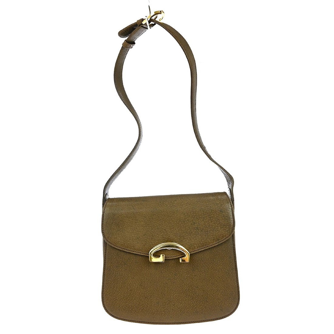 Gucci Medium Brown Canvas Leather Shoulder Bag with Leather Lining: Gucci Medium Brown Canvas Leather Shoulder Bag with Leather Lining This stylish Gucci Brown Shoulder Bag is designed for casual occasions, featuring a medium size perfectly suited for daily use. Made