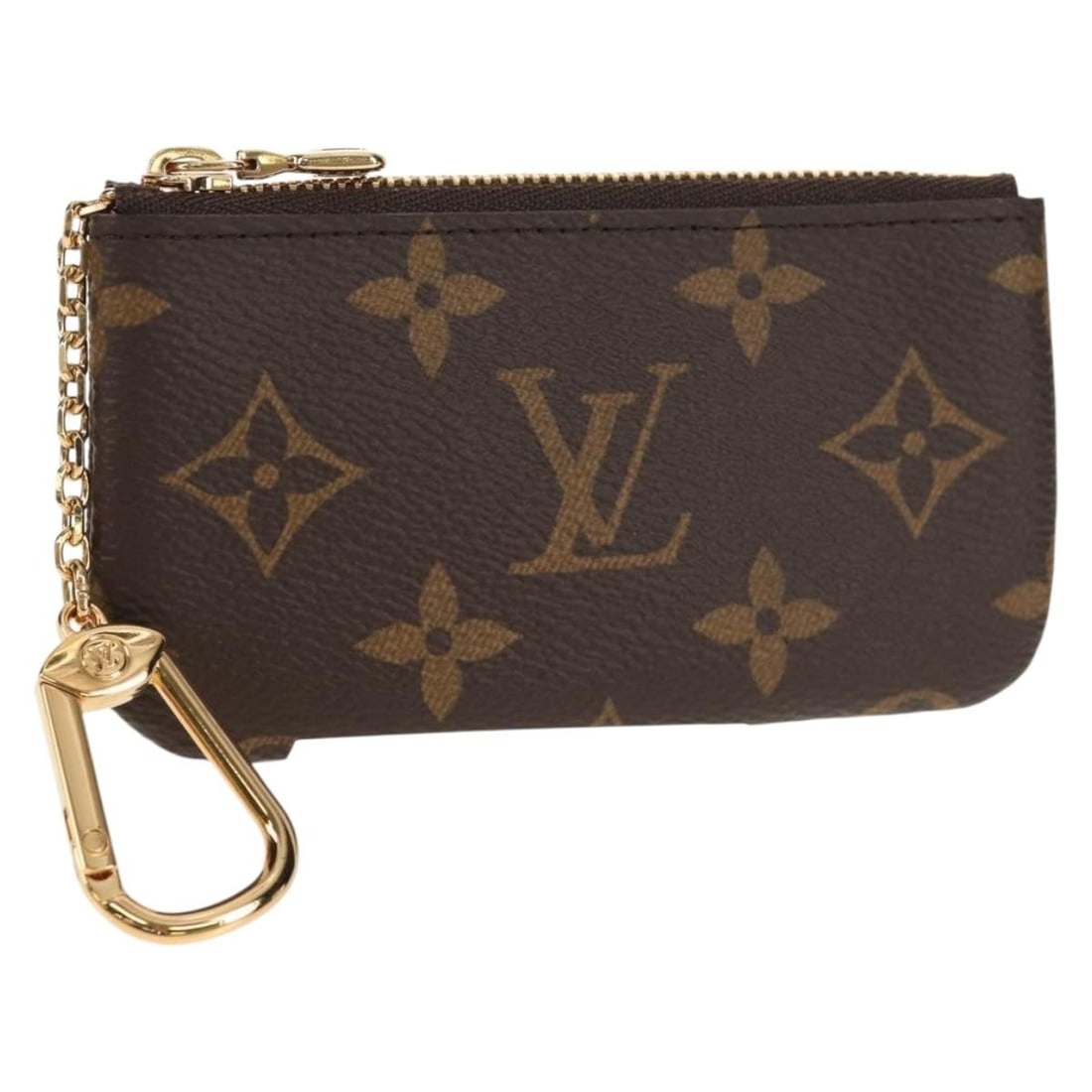 LOUIS VUITTON Monogram Pochette Cles Coin Purse M60033 Auth France (1 of 18)