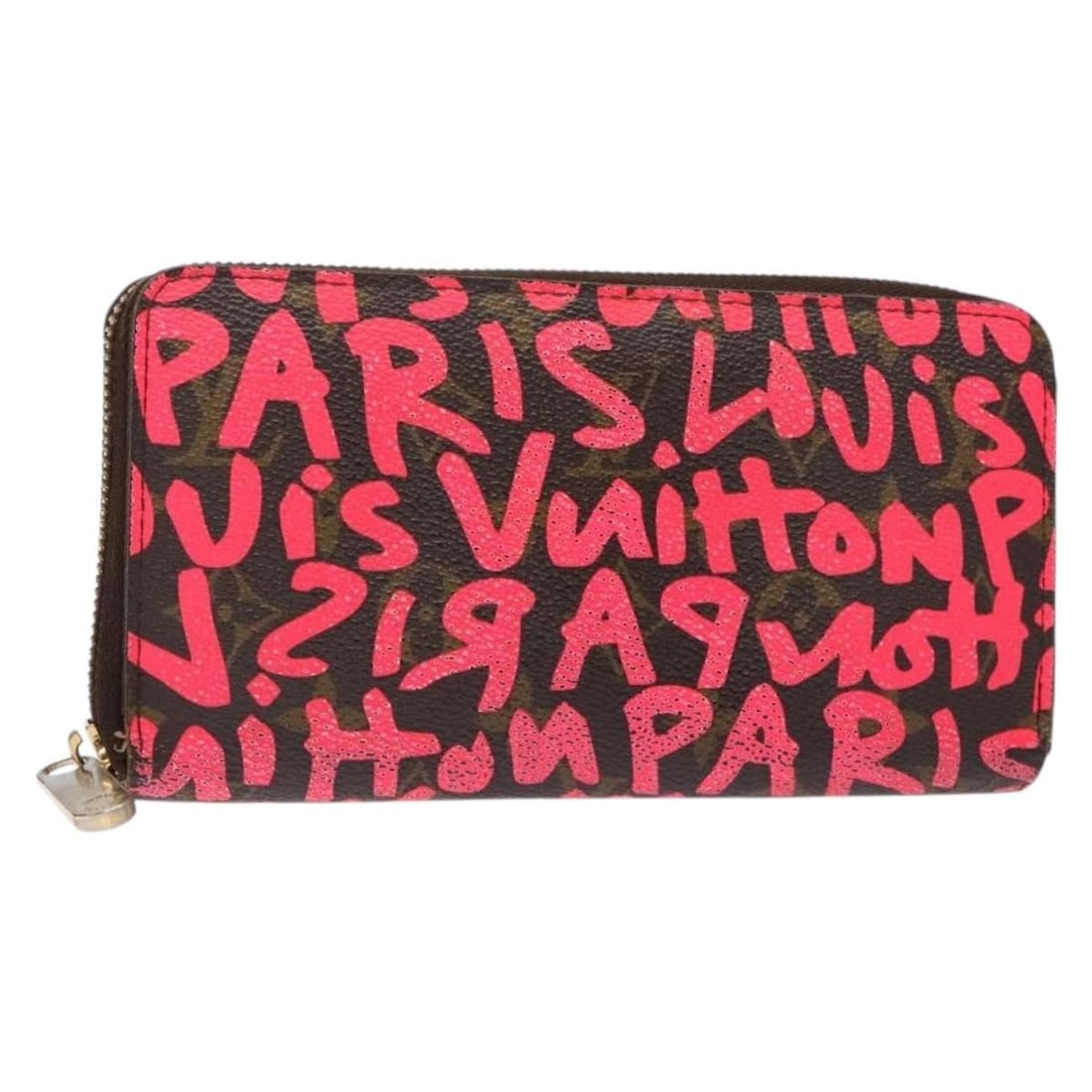 Louis Vuitton Pink Monogram Graffiti Zippy Long Wallet M93710 (1 of 18)