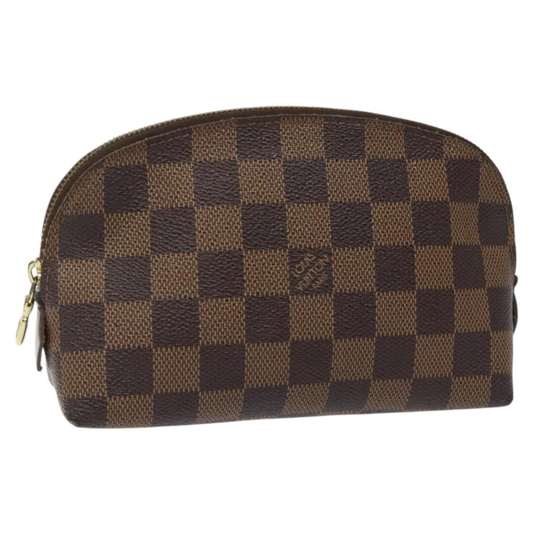 LOUIS VUITTON Damier Ebene Cosmetic Pouch N47516 Made in Spain: LOUIS VUITTON Damier Ebene Cosmetic Pouch N47516 Made in Spain This authentic LOUIS VUITTON Damier Ebene Pochette Cosmetic PM Pouch is an elegant and practical accessory, perfect for organizing cosmet