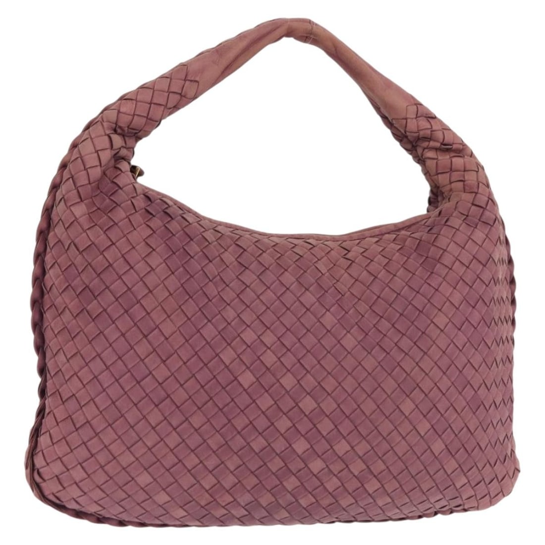 BOTTEGA VENETA Intrecciato Leather Hobo Handbag Pink Gold Made in Italy (1 of 18)