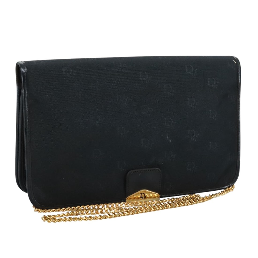 Christian Dior Navy Nylon Chain Shoulder Bag Made in France: Christian Dior Navy Nylon Chain Shoulder Bag Made in France Elevate your style with this Christian Dior Chain Shoulder Bag, crafted from durable nylon in a sophisticated navy hue. Designed for both fu