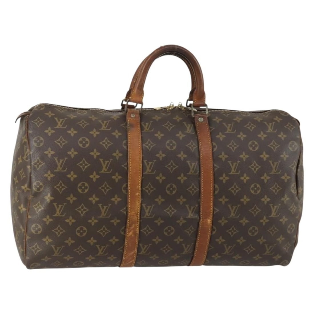 Louis Vuitton Keepall 50 Monogram Canvas Boston Travel Bag M41426 USA: Louis Vuitton Keepall 50 Monogram Canvas Boston Travel Bag M41426 USA This is a Louis Vuitton Monogram Keepall 50 Boston Bag crafted from signature monogram canvas. The bag features a spacious interio