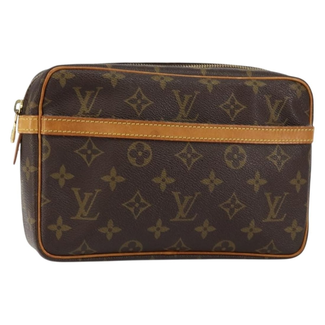 LOUIS VUITTON Monogram Compiegne 23 Clutch Bag M51847 Auth (1 of 18)
