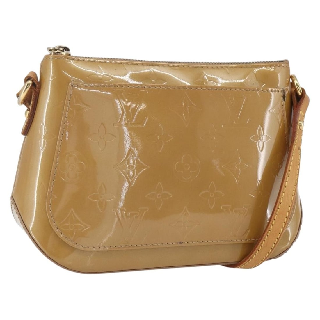 Louis Vuitton Minna Street Vernis Patent Leather Shoulder Bag Noisette M91508: Louis Vuitton Minna Street Vernis Patent Leather Shoulder Bag Noisette M91508 This Louis Vuitton Monogram Vernis Minna Street shoulder bag in Noisette features a patent leather exterior with a structu