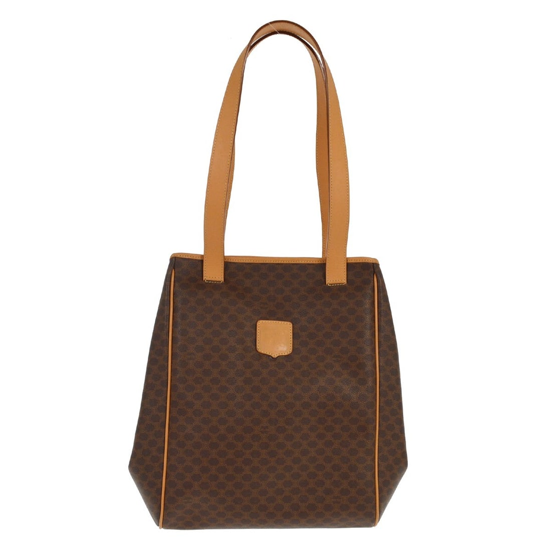 Celine Macadam Large Brown PVC Tote Bag M161 Double Handles (1 of 8)