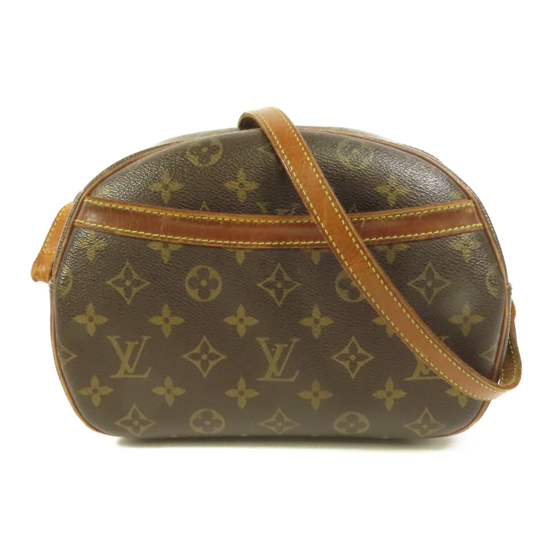 Louis Vuitton Blois Monogram Canvas Shoulder Bag M51221 with Gold Hardware: Louis Vuitton Blois Monogram Canvas Shoulder Bag M51221 with Gold Hardware This Louis Vuitton Blois shoulder crossbody bag features the iconic monogram pattern on brown PVC coated canvas. Designed for