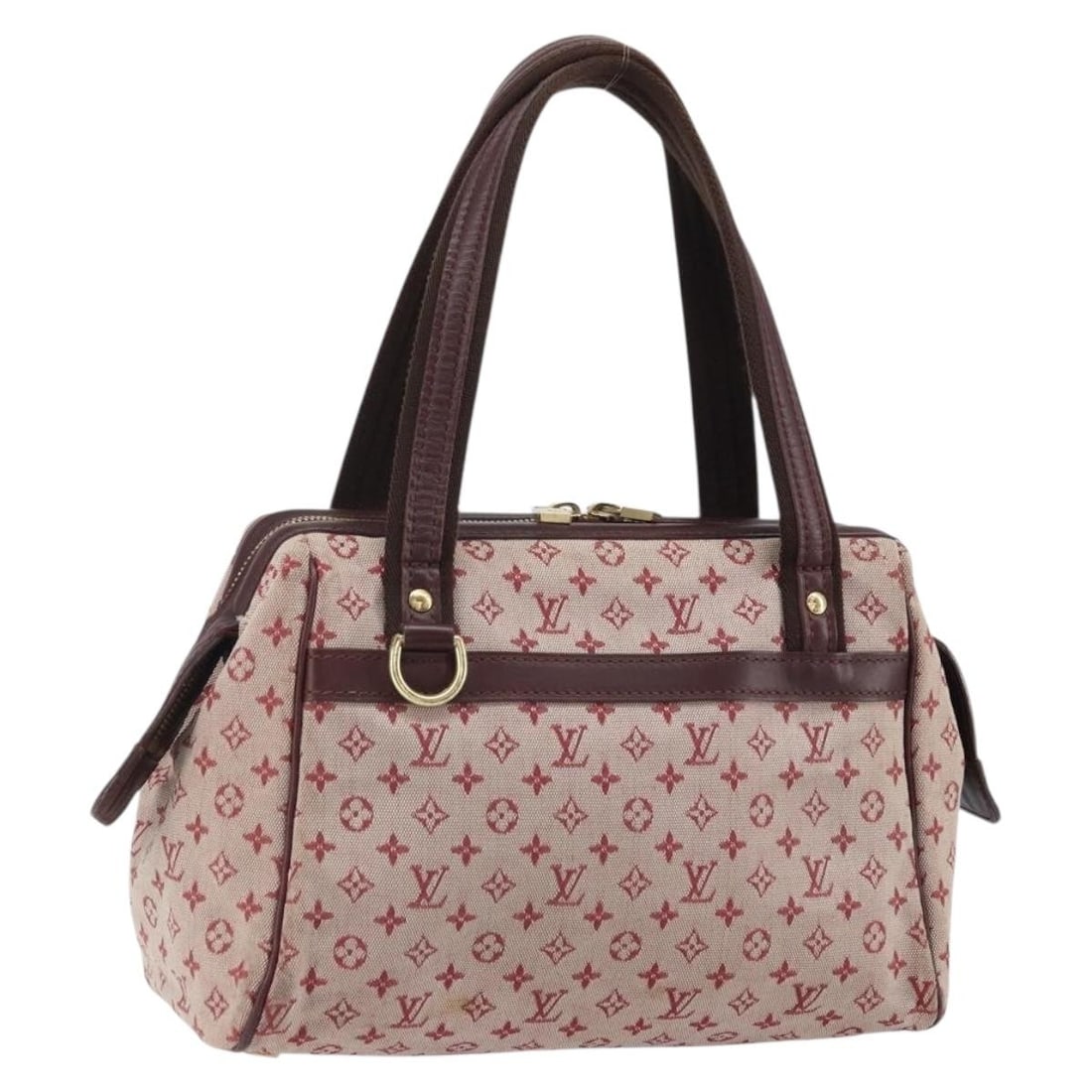 Louis Vuitton Mini Josephine PM Red Monogram Canvas Handbag M92216: Louis Vuitton Mini Josephine PM Red Monogram Canvas Handbag M92216 This is a Louis Vuitton Monogram Mini Josephine PM hand bag in red, crafted from Monogram Mini canvas. The bag is made in France and