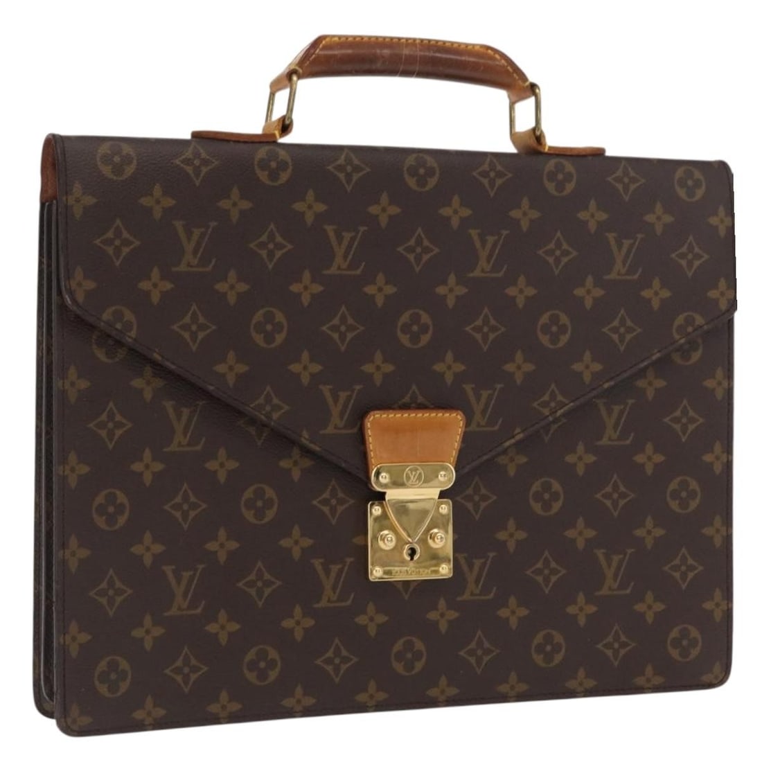 Monogram Canvas Serviette Conseiller M53331 Briefcase by Louis Vuitton: Monogram Canvas Serviette Conseiller M53331 Briefcase by Louis Vuitton This Louis Vuitton Monogram Serviette Conseiller Briefcase, model M53331, is crafted from the signature monogram canvas with mono