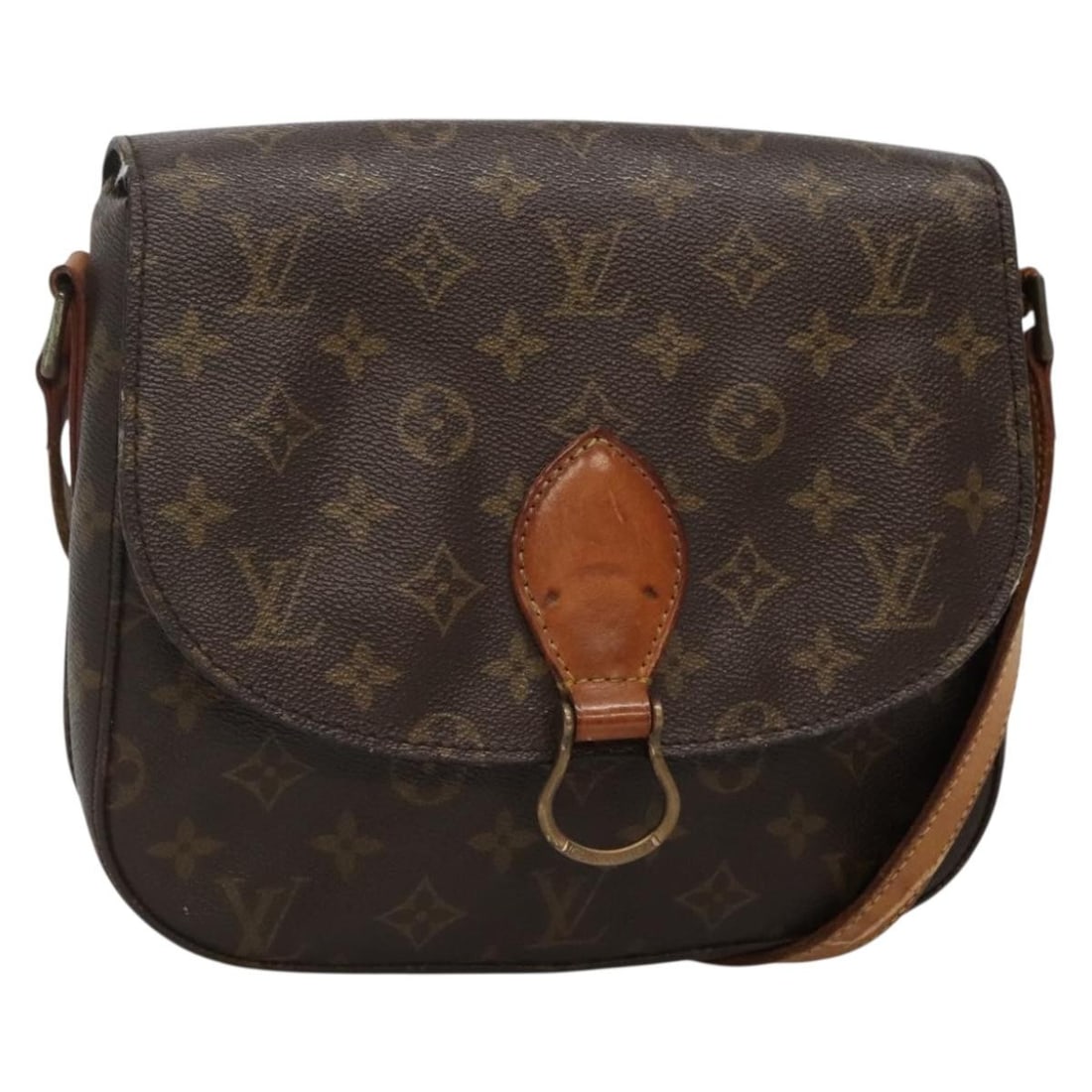 LOUIS VUITTON Monogram Saint Cloud GM Shoulder Bag M51242 France Auth (1 of 18)