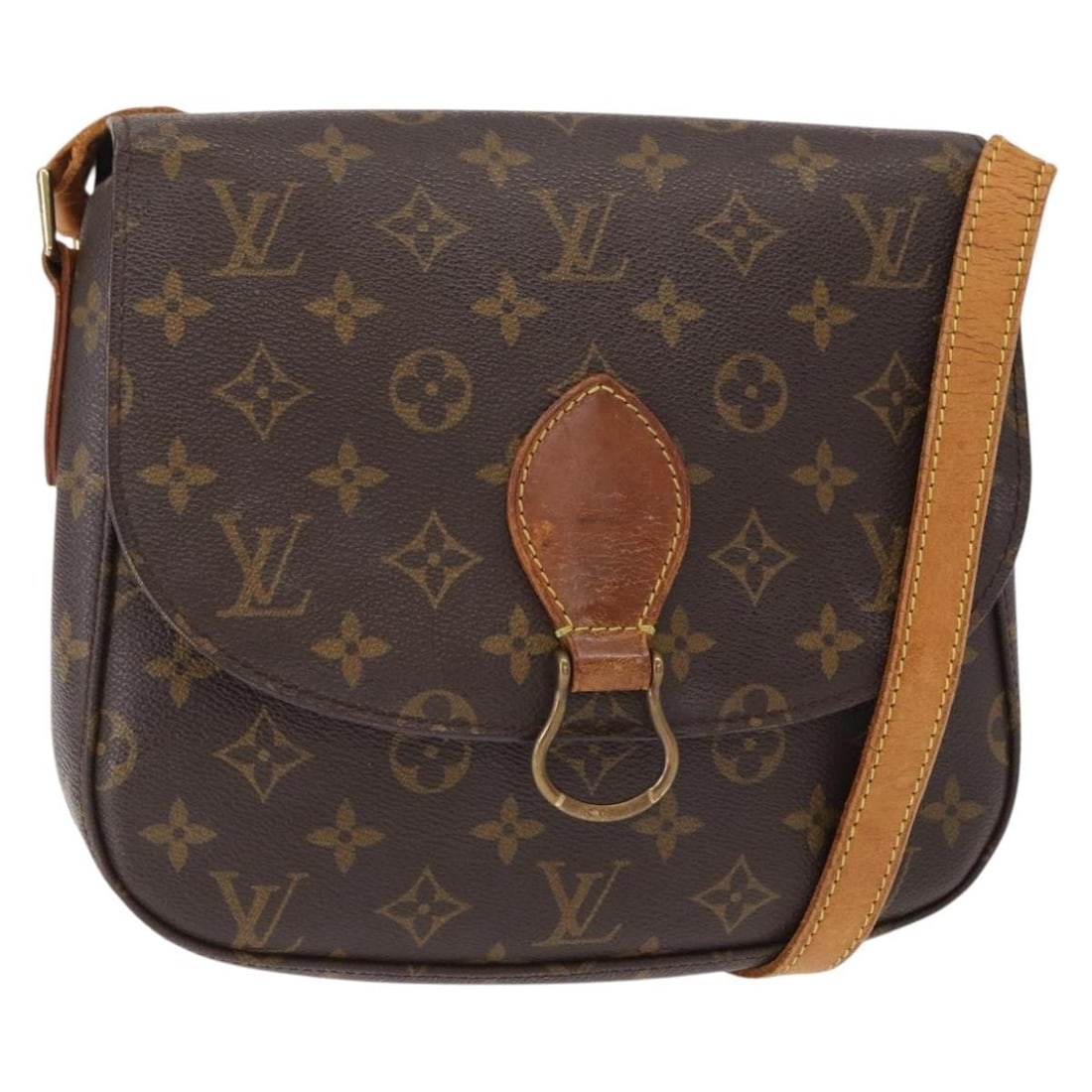 LOUIS VUITTON Monogram Saint Cloud GM Shoulder Bag M51242 LV Auth (1 of 18)