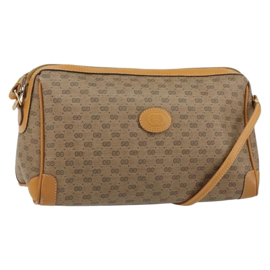 GUCCI Micro GG Supreme Beige Gold PVC Shoulder Bag Italy: GUCCI Micro GG Supreme Beige Gold PVC Shoulder Bag Italy The GUCCI Micro GG Supreme Shoulder Bag is a stylish and practical accessory, crafted from durable PVC leather with a sophisticated beige and g