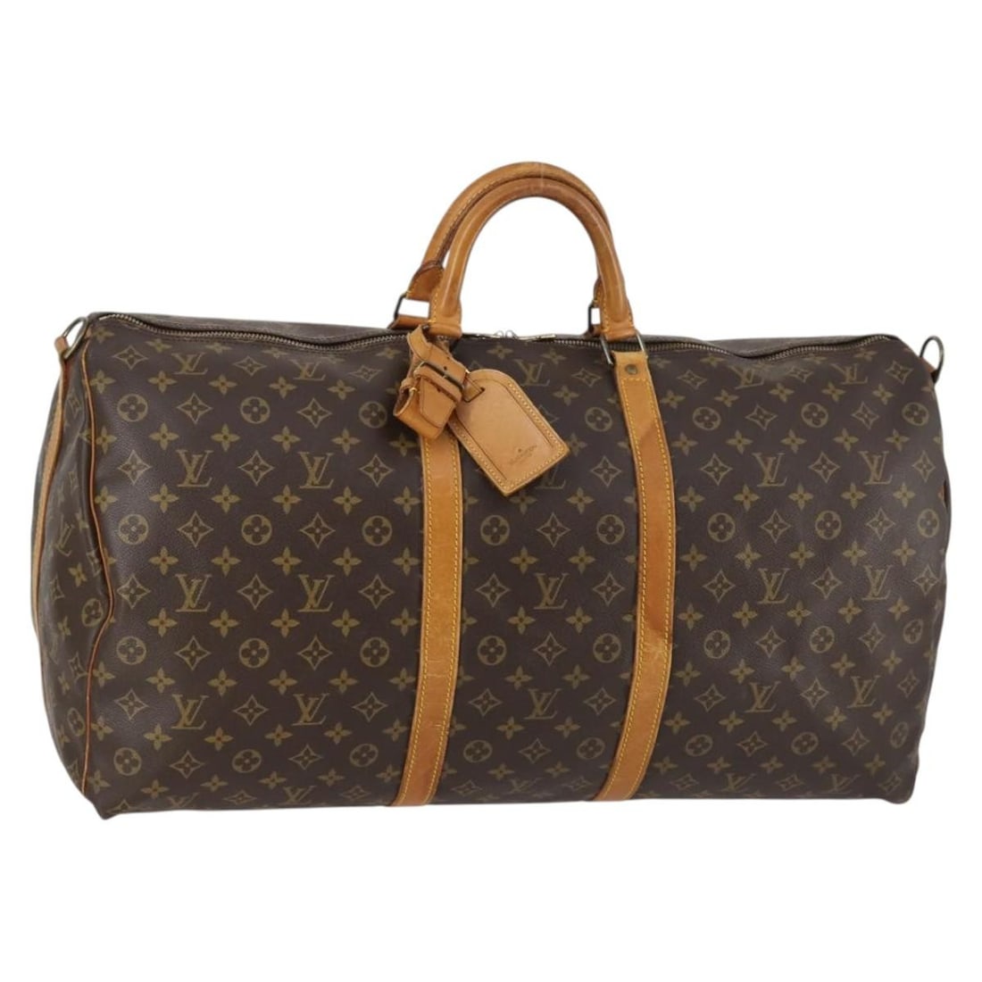 LOUIS VUITTON Monogram Keepall Bandouliere 60 Boston Bag M41412 Authentic (1 of 18)
