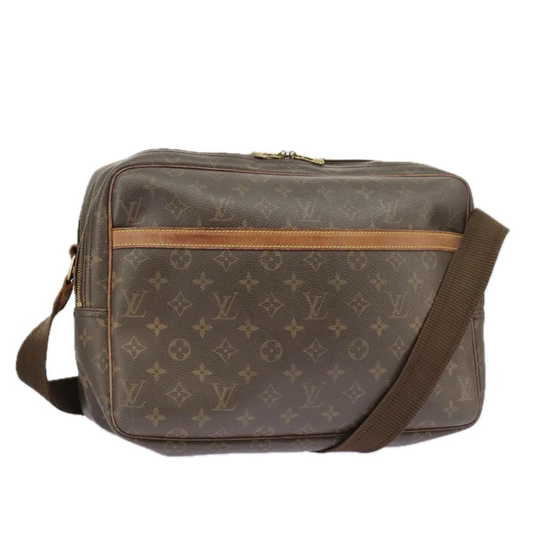 LOUIS VUITTON Monogram Reporter GM Shoulder Bag M45252 Auth France (1 of 18)