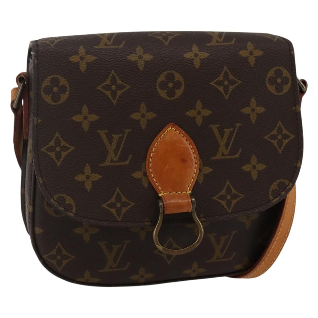 Louis Vuitton Monogram Saint Cloud MM Shoulder Bag M51243 Authentic France (1 of 18)