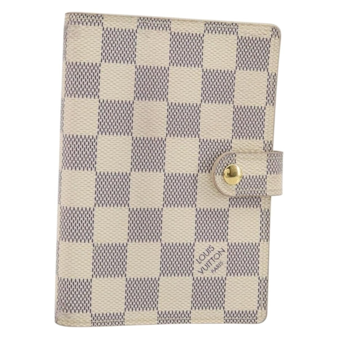 LOUIS VUITTON Damier Azur Agenda PM Planner Cover R20706 Auth (1 of 18)