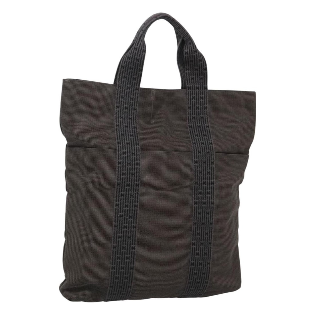 HERMES Her Line Canvas Gray Silver Tote Bag Auth: HERMES Her Line Canvas Gray Silver Tote Bag Auth This HERMES Her Line Kabas Tote Bag is a stylish and functional accessory crafted in France. Made from durable gray canvas with silver accents, it feat