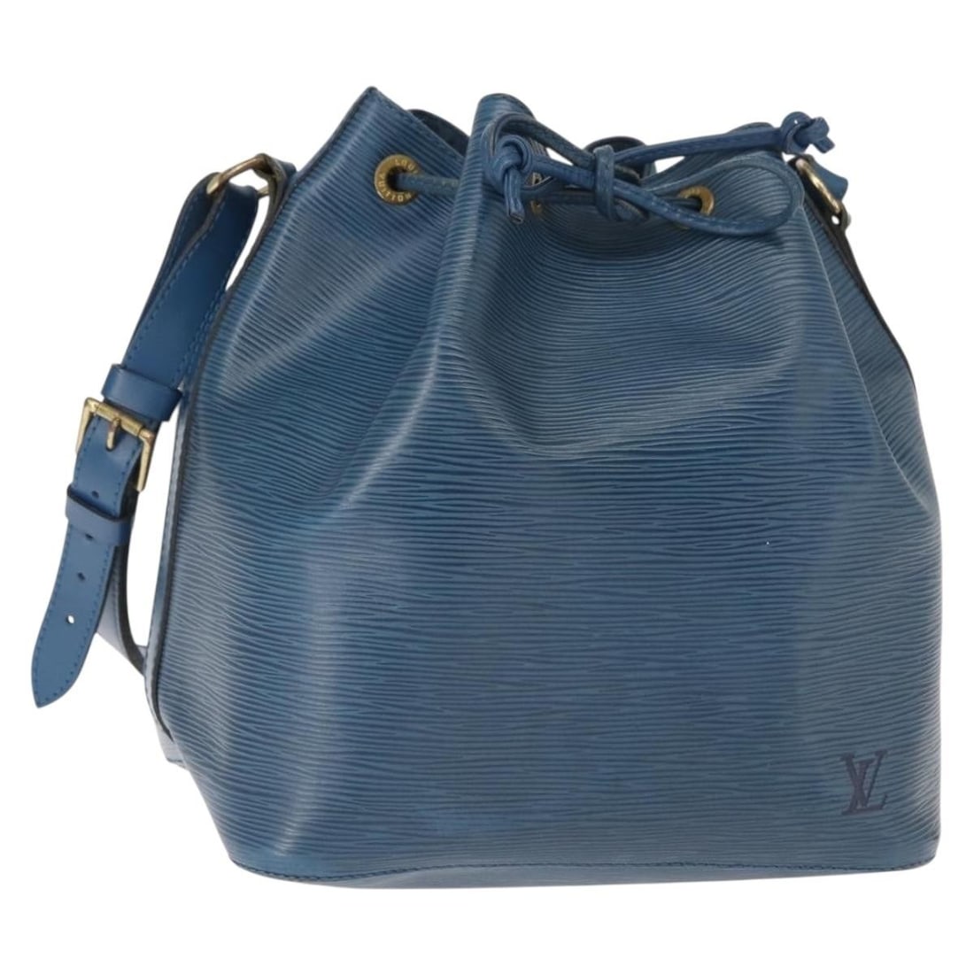 LOUIS VUITTON Epi Petit Noe Blue Shoulder Bag M44105 Auth (1 of 18)