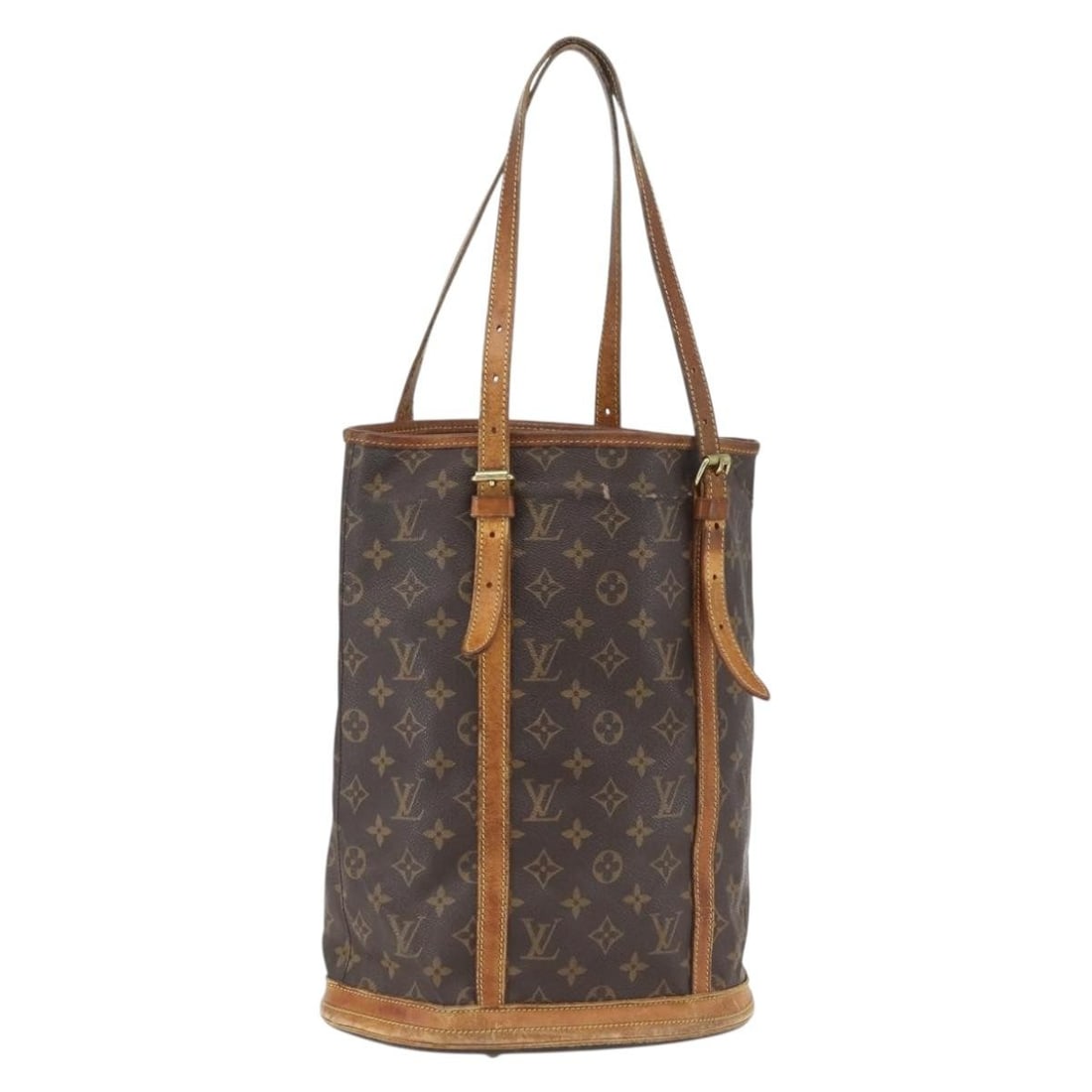 Louis Vuitton Monogram Canvas Bucket GM Shoulder Bag M42236 France: Louis Vuitton Monogram Canvas Bucket GM Shoulder Bag M42236 France This Louis Vuitton Monogram Bucket GM shoulder bag, model M42236, features the iconic monogram canvas exterior and is crafted in Fran