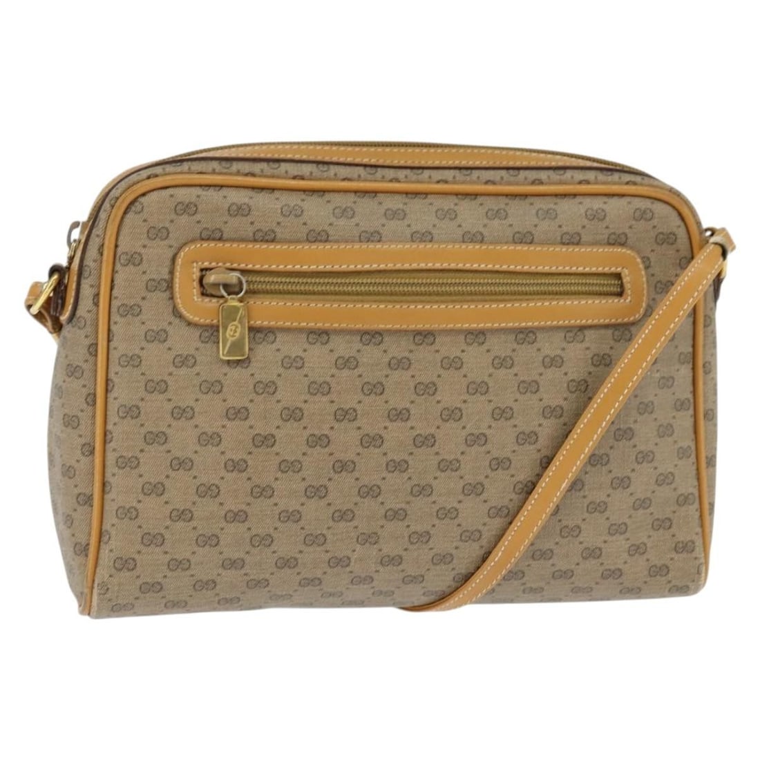 GUCCI 007 39 0014 Micro GG Supreme Shoulder Bag Beige Gold PVC: GUCCI 007 39 0014 Micro GG Supreme Shoulder Bag Beige Gold PVC This authentic GUCCI Micro GG Supreme Shoulder Bag is a stylish accessory, crafted in Italy with high-quality PVC leather and micro small
